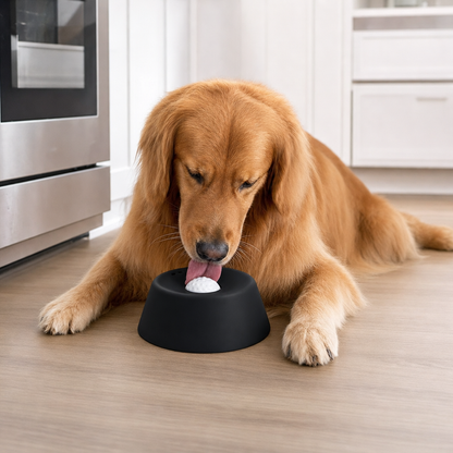 Liquid Slow Dog Bowls Anti-Slip Ball-Shaped Bone Soup Dog Licking Bowl Licking Bowl for Healthy Eating Non-Slip and Anti-Chokin